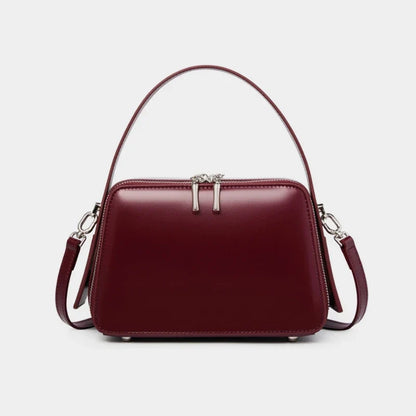 Retro Leather Box Satchel