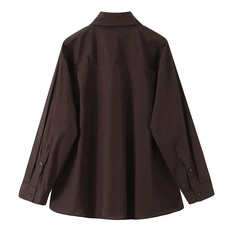 Vintage Scarf-Collar Blouse