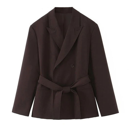 Blaze Double Belt Tailored Blazer