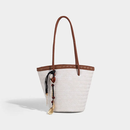 Rattan Market Tote