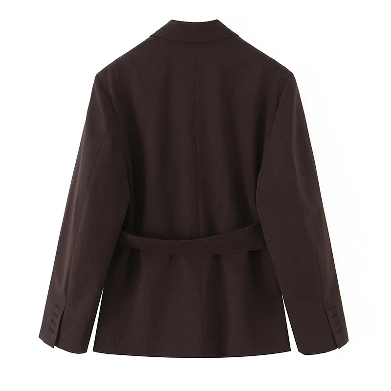 Blaze Double Belt Tailored Blazer