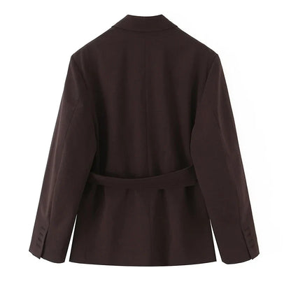 Blaze Double Belt Tailored Blazer