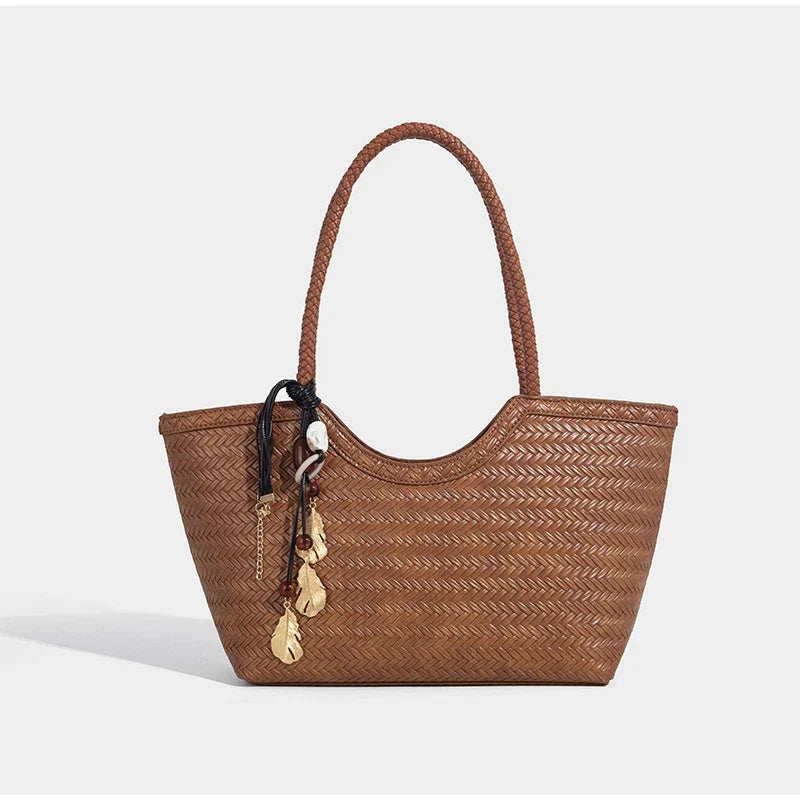 Rattan Market Tote