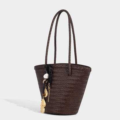 Rattan Market Tote