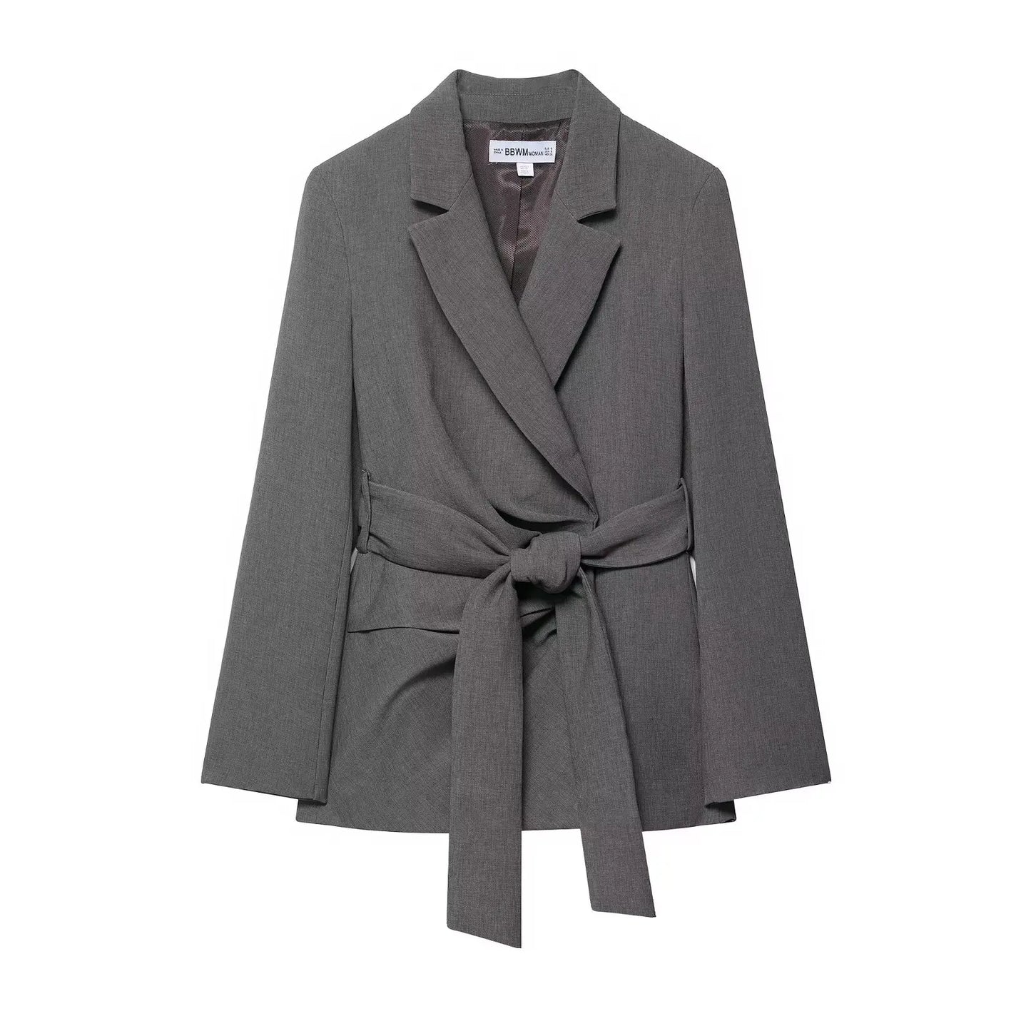 Belted Double-Breasted Blazer