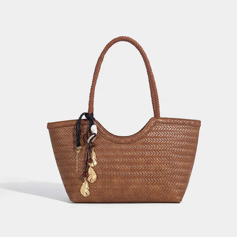 Rattan Market Tote