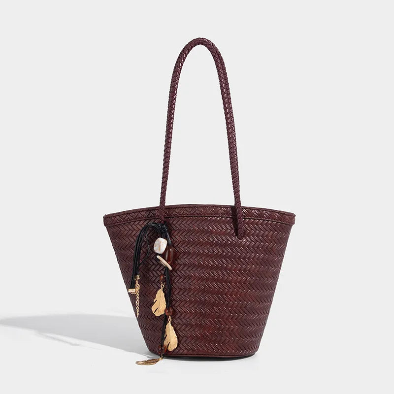Rattan Market Tote