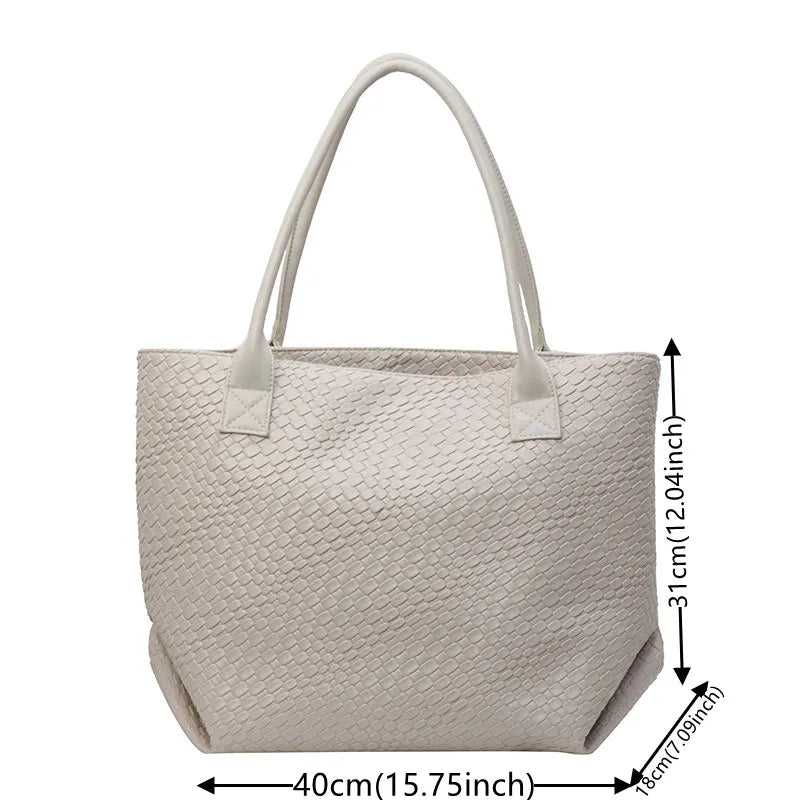 Minimal Woven Tote Bag