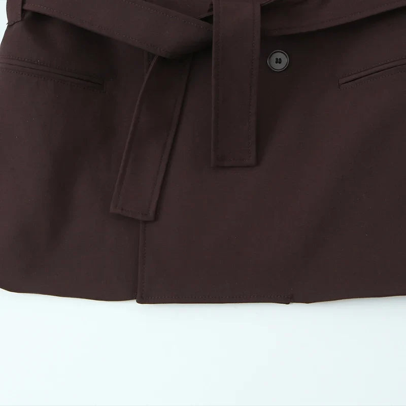 Blaze Double Belt Tailored Blazer