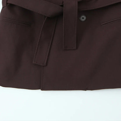 Blaze Double Belt Tailored Blazer