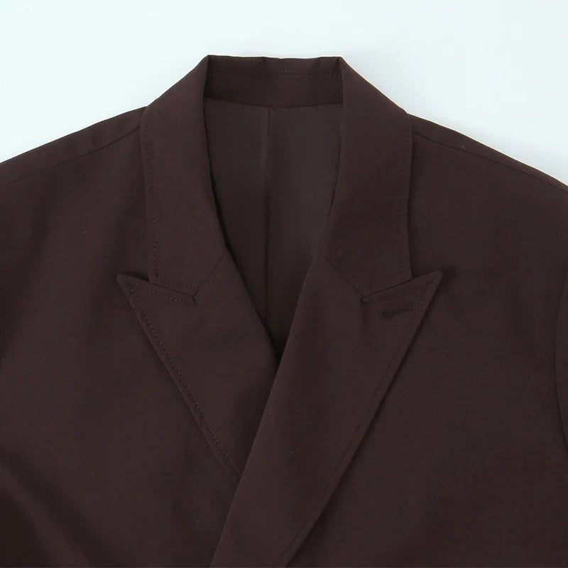 Blaze Double Belt Tailored Blazer