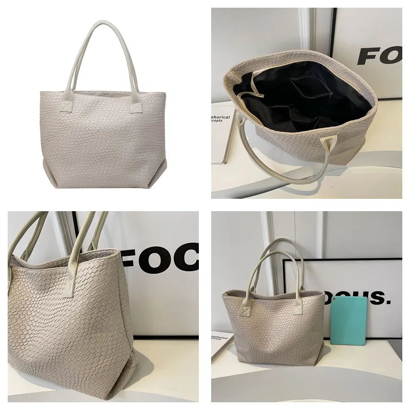 Minimal Woven Tote Bag