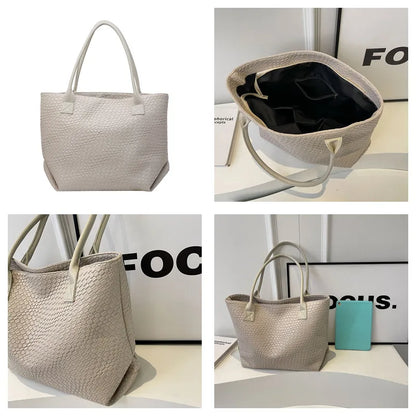 Minimal Woven Tote Bag