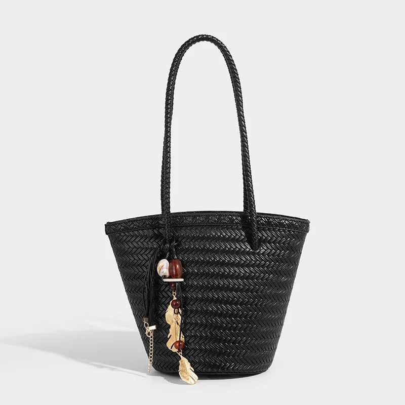 Rattan Market Tote