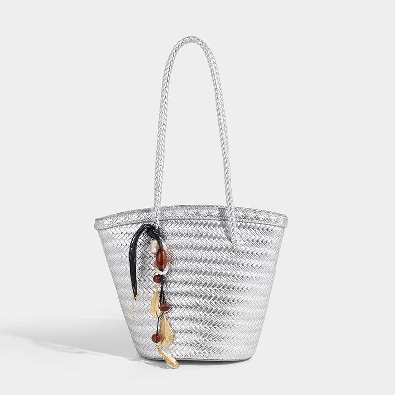 Rattan Market Tote